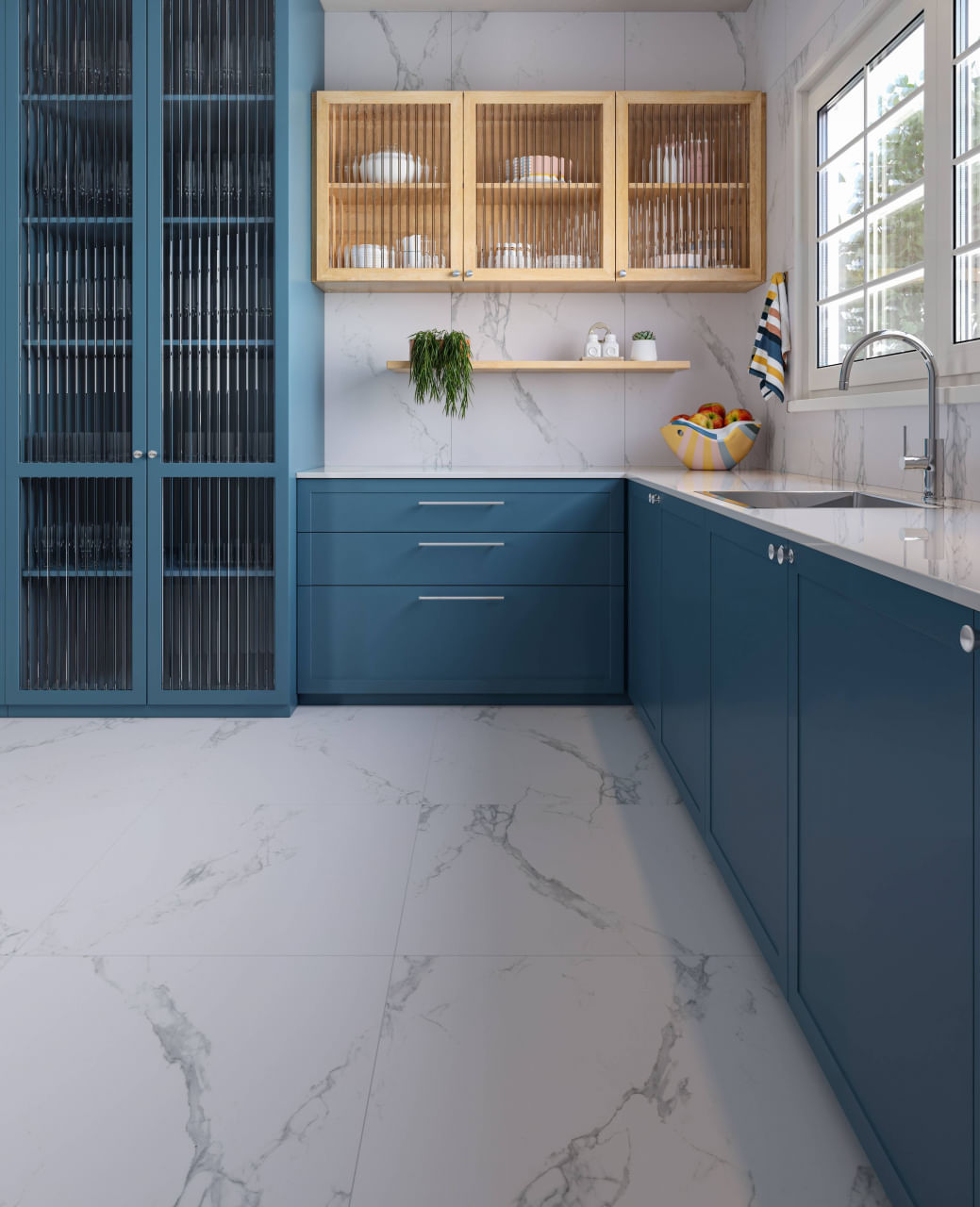 Porcelanato 84x84 Le Blanc Acetinado Retificado Elizabeth - Imagem 5